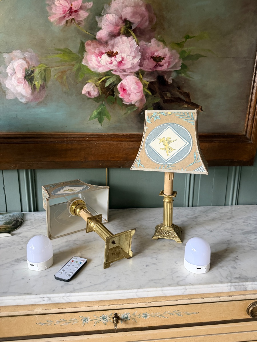 Paire de lampes de table sans fil, Hauteur 36,5 cm-photo-1