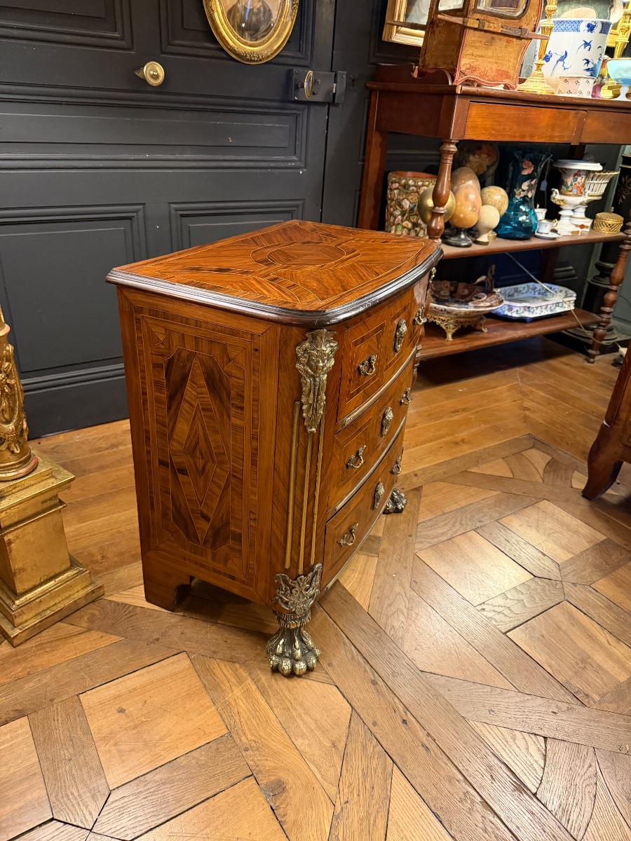 Marquetry Chest Of Drawers-photo-3