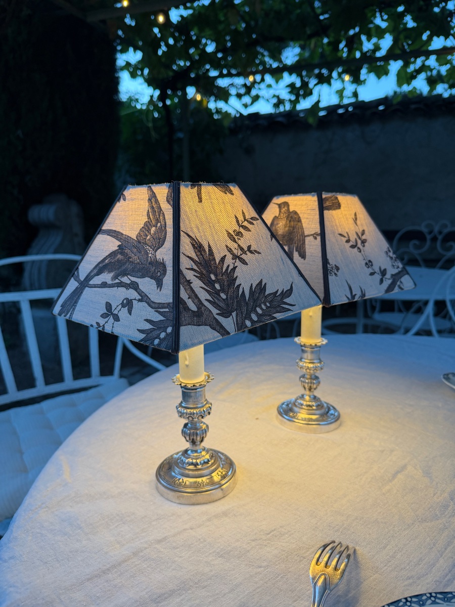 Pair Of Cordless Table Lamps, Height 32.5 Cm-photo-2