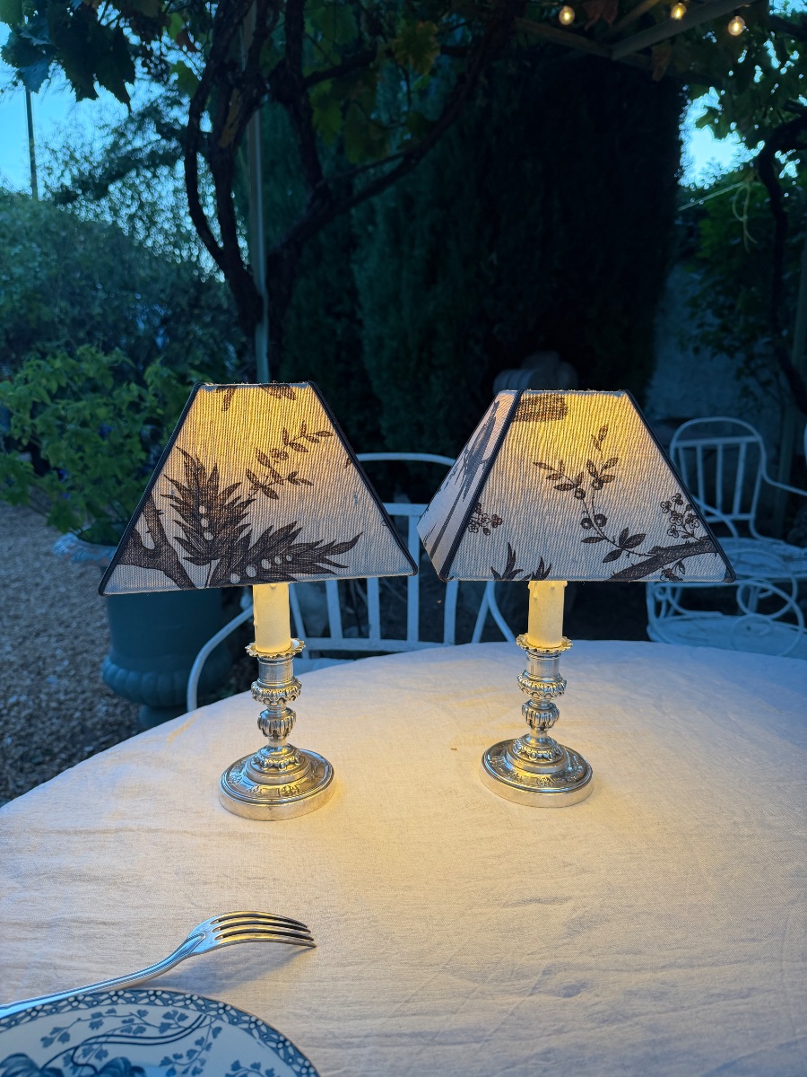 Pair Of Cordless Table Lamps, Height 32.5 Cm-photo-3