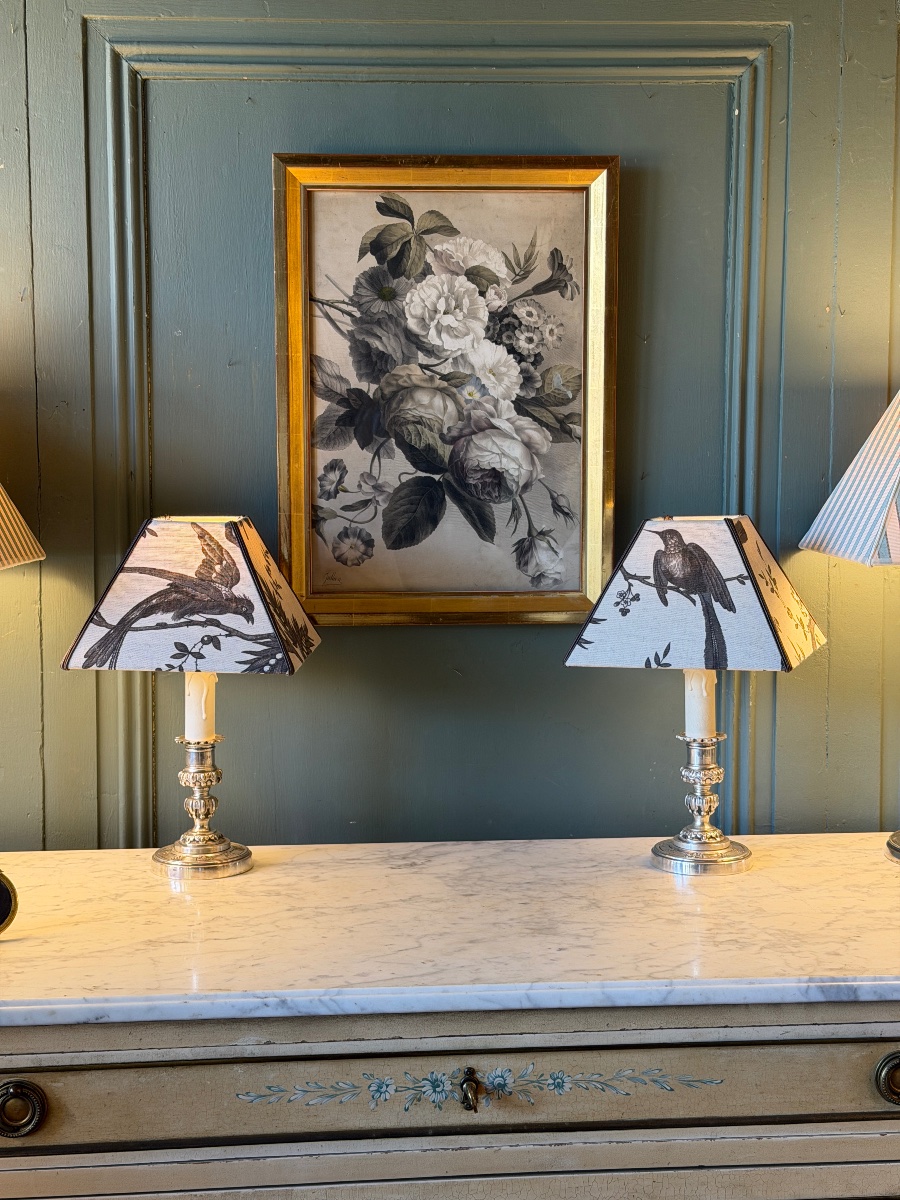 Pair Of Cordless Table Lamps, Height 32.5 Cm-photo-7