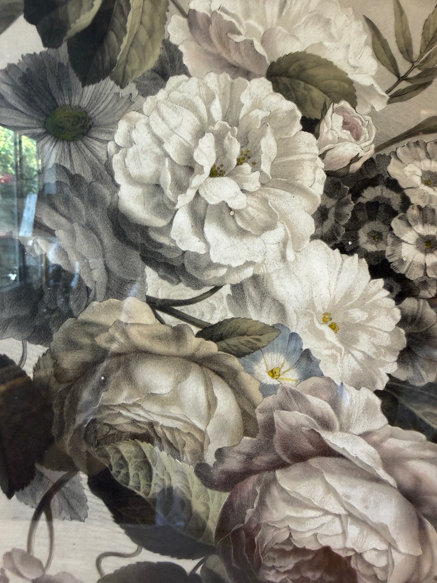 Botanical Flowers, Lithograph By Bernard-romain Julien-photo-3