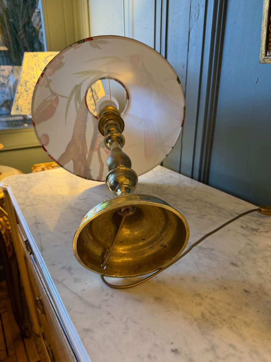 Large Pair Of 19th-century Bronze Lamps, Height 52 Cm-photo-7