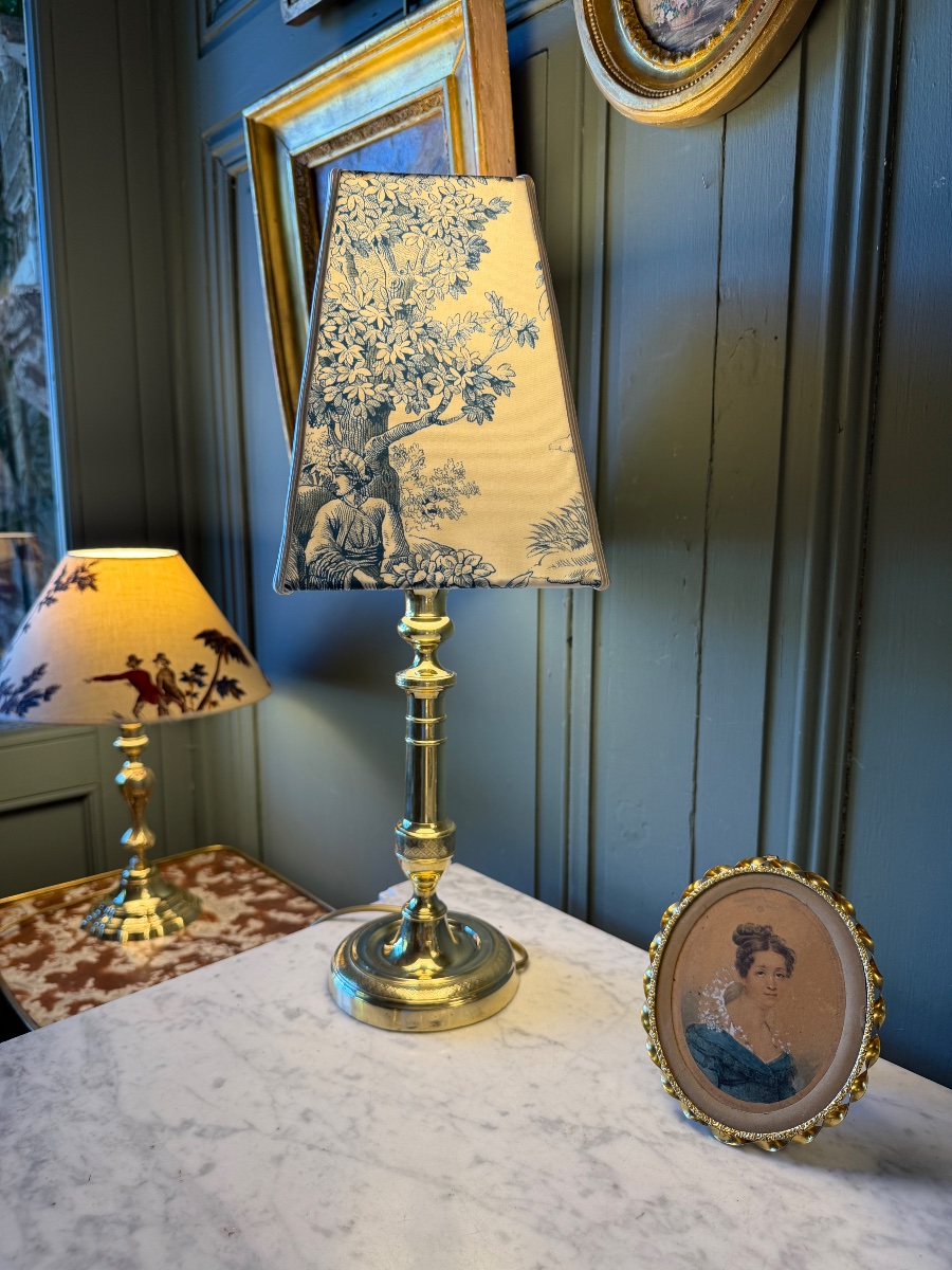 Bronze Lamp, 49.5 Cm Tall-photo-3