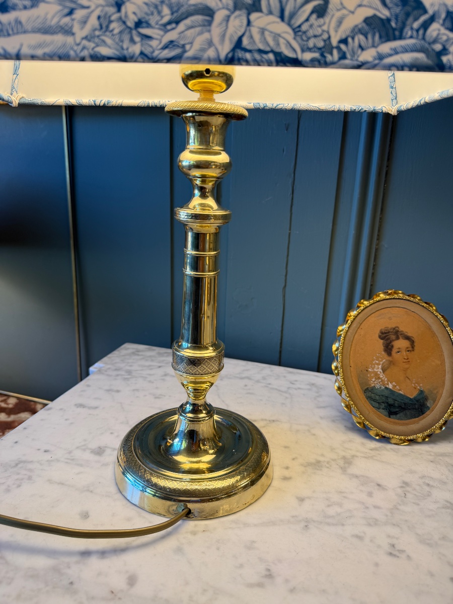 Bronze Lamp, 49.5 Cm Tall-photo-3