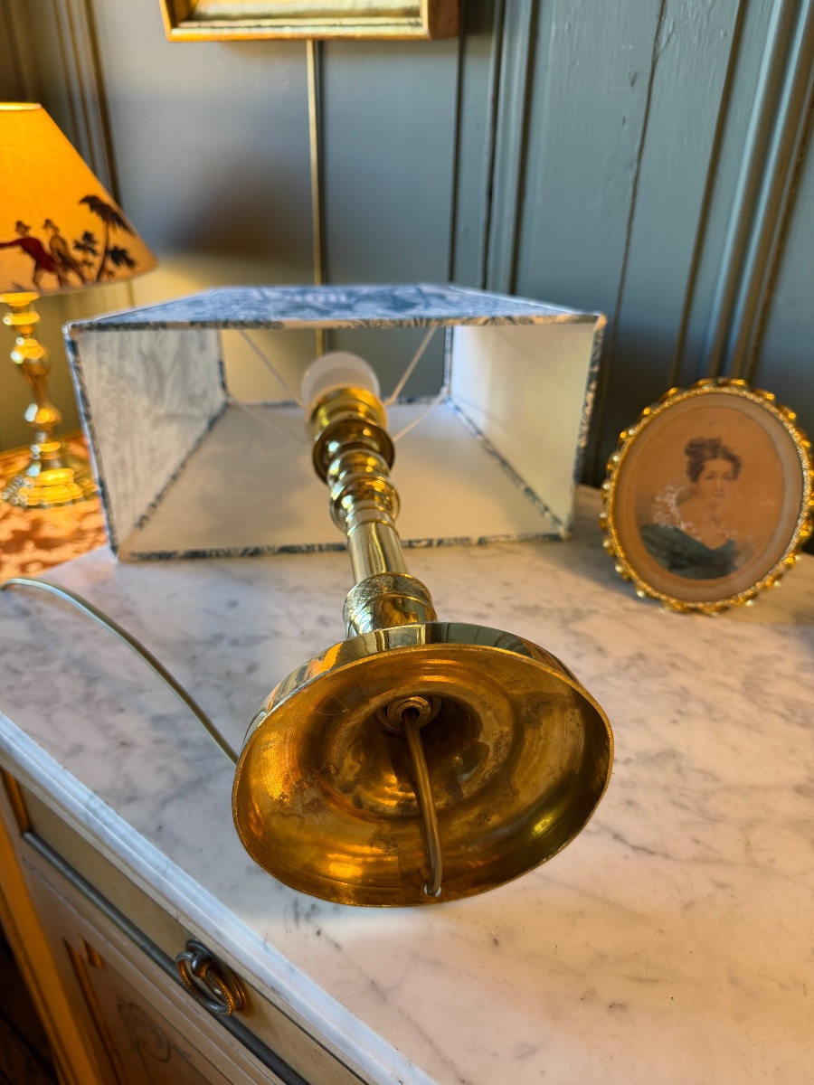 Bronze Lamp, 49.5 Cm Tall-photo-6