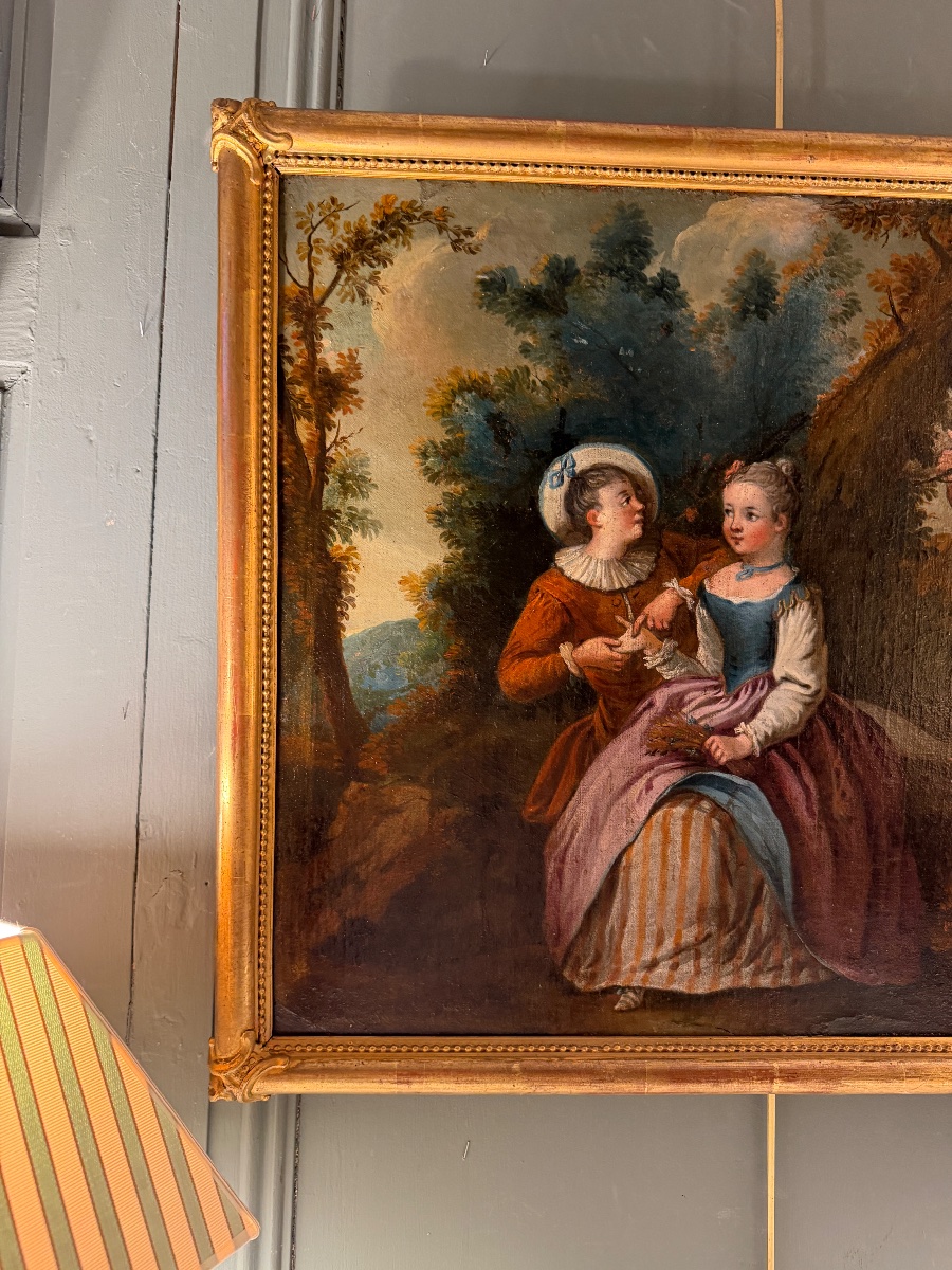 18th-century Romantic Scene, Palm Reading-photo-2