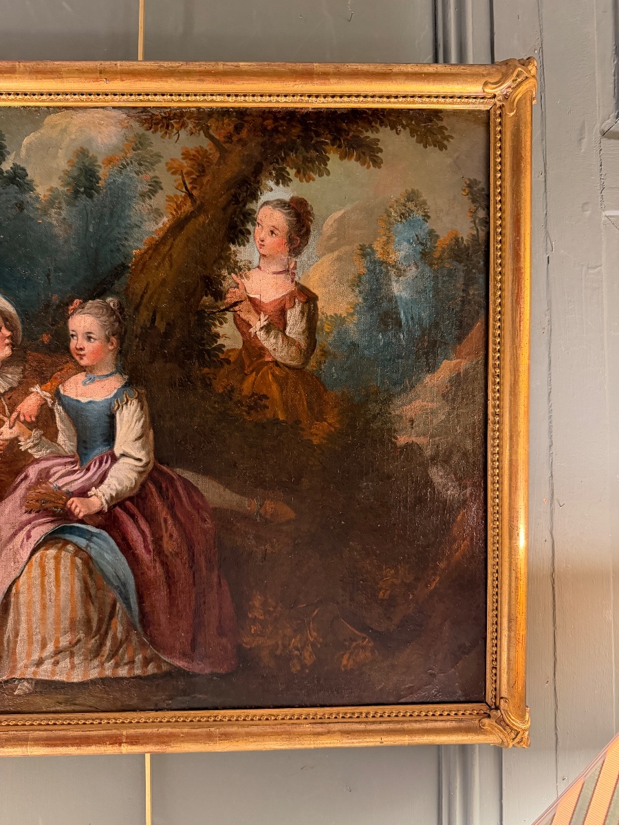 18th-century Romantic Scene, Palm Reading-photo-3