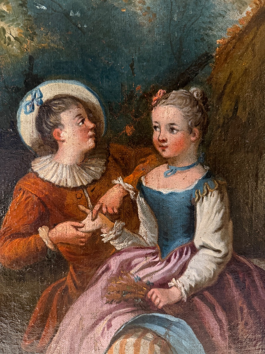 18th-century Romantic Scene, Palm Reading-photo-4