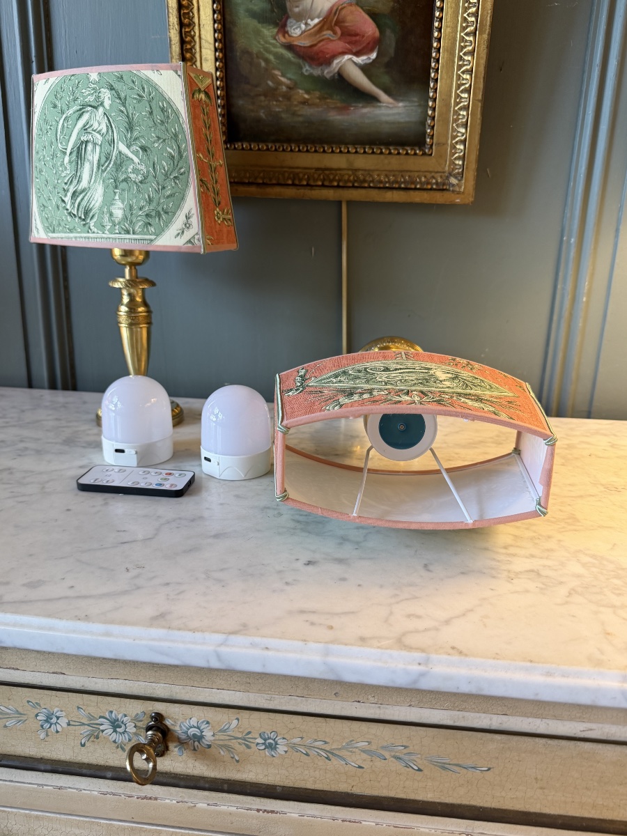Paire de lampes de table sans fil, Hauteur 32,5 cm-photo-3