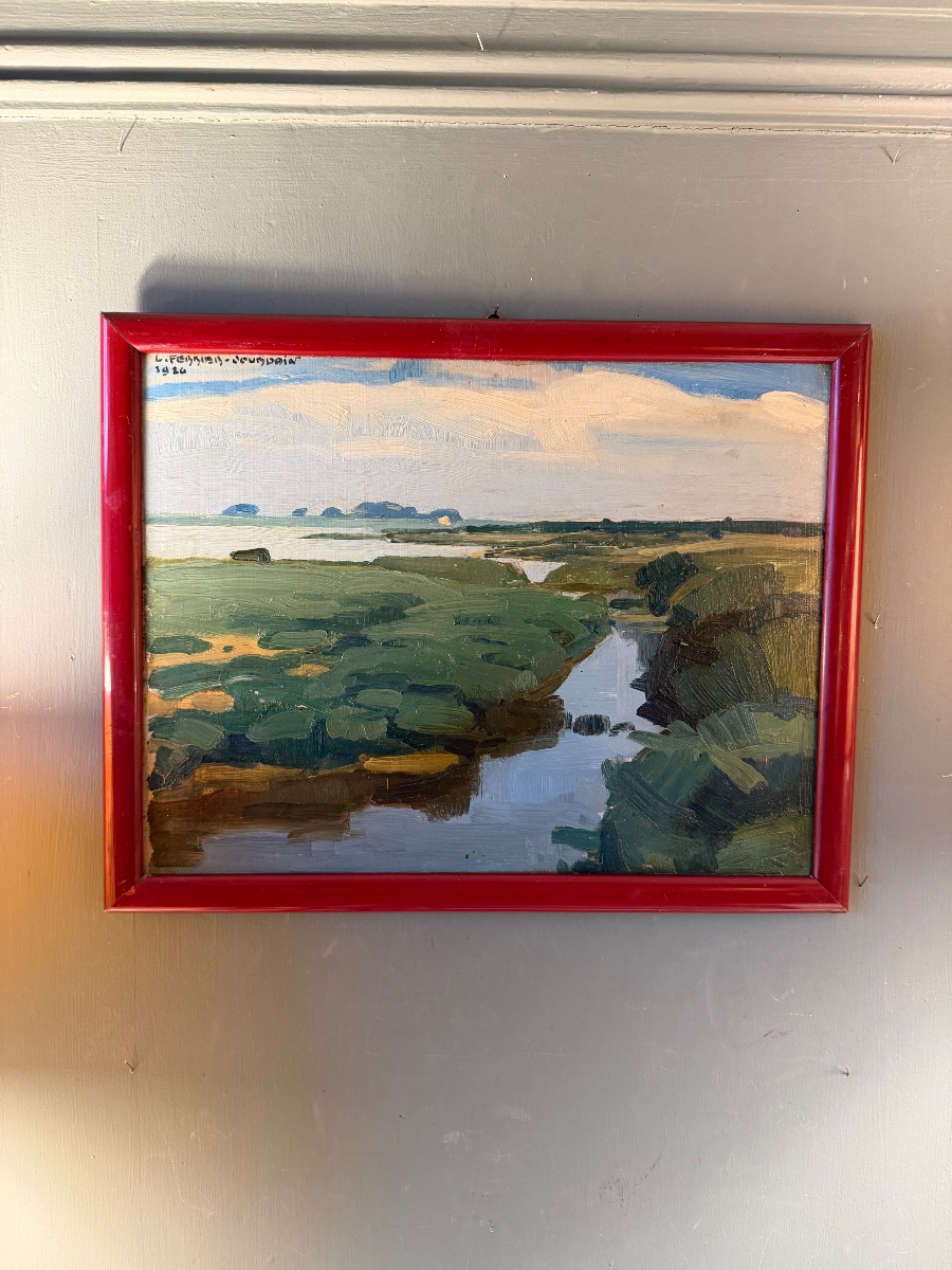 Pair Of Landscapes By Ferrier-jourdain, Dated 1926-photo-2