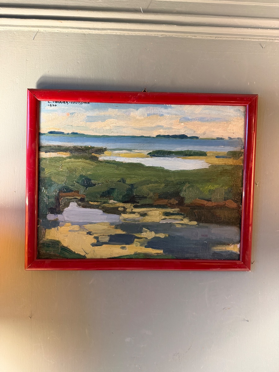 Pair Of Landscapes By Ferrier-jourdain, Dated 1926-photo-3