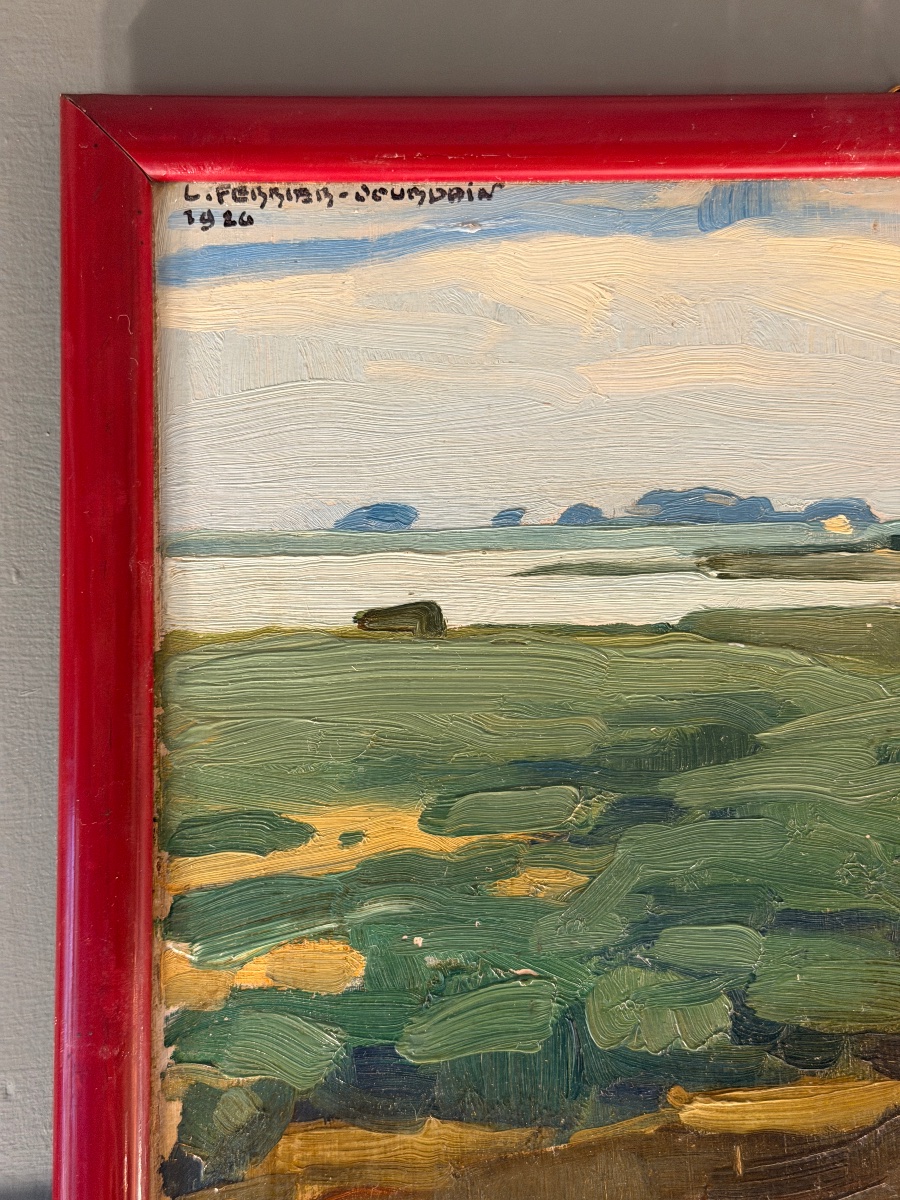 Pair Of Landscapes By Ferrier-jourdain, Dated 1926-photo-4