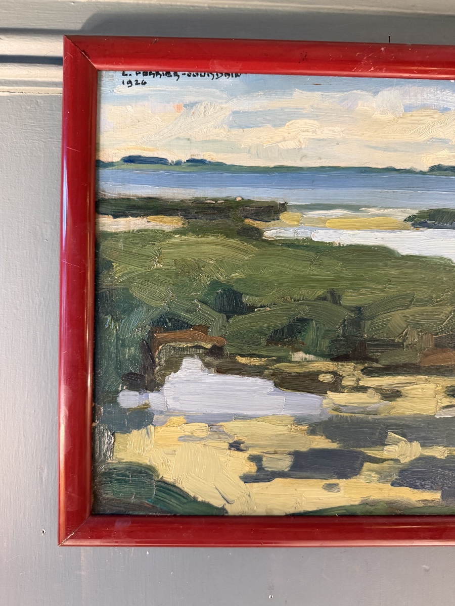 Pair Of Landscapes By Ferrier-jourdain, Dated 1926-photo-1