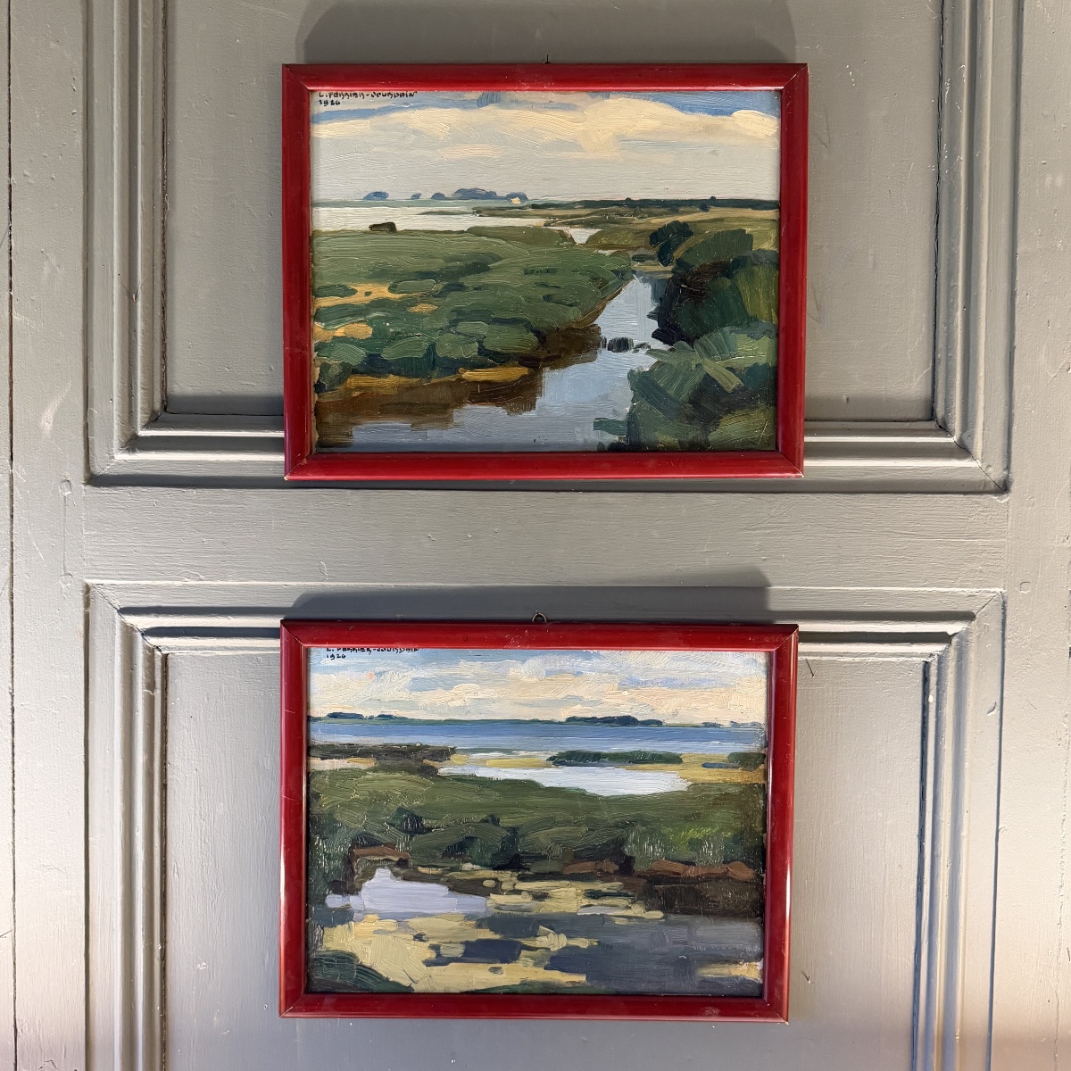 Pair Of Landscapes By Ferrier-jourdain, Dated 1926