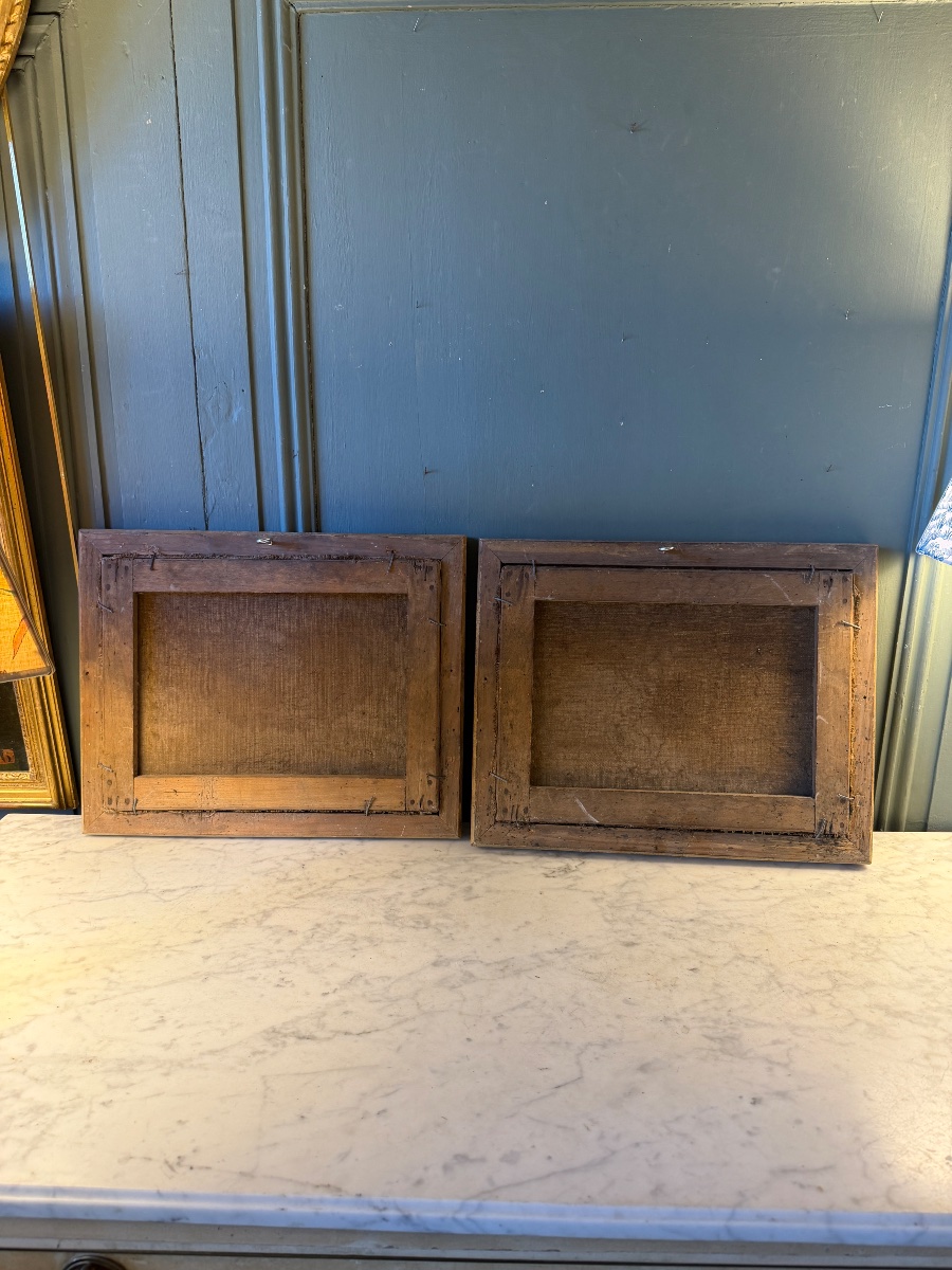Pair Of 19th-century Landscapes With Figures-photo-7