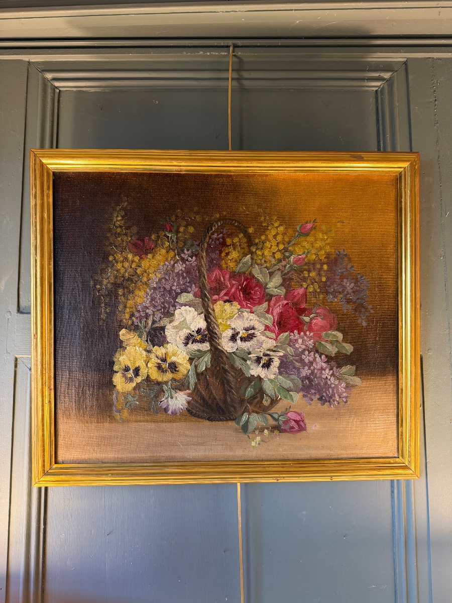 Paire de bouquets aux paniers de fleurs-photo-2