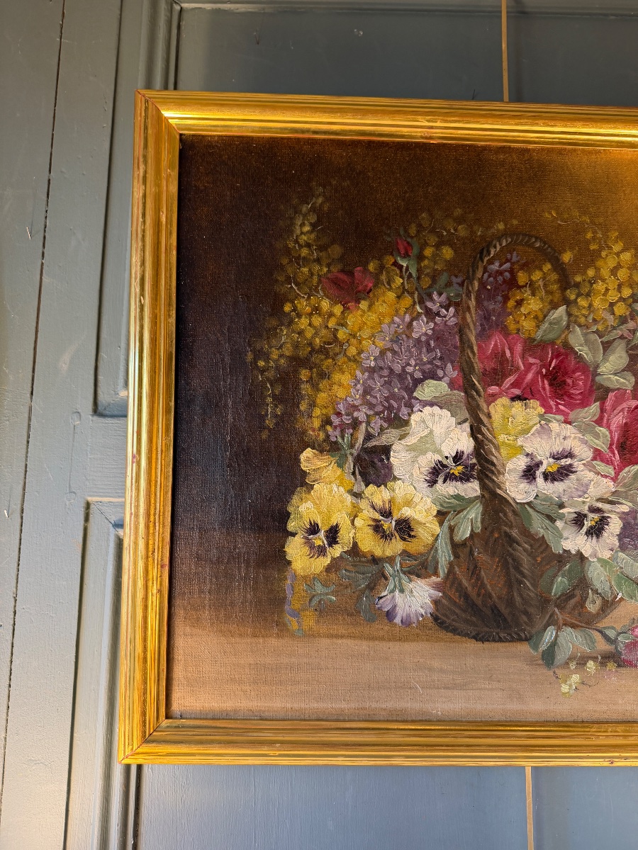 Paire de bouquets aux paniers de fleurs-photo-3