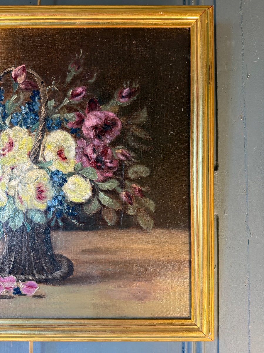 Paire de bouquets aux paniers de fleurs-photo-4