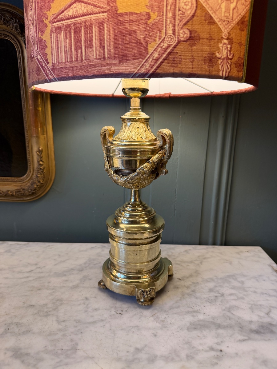 Bronze Candlestick With Small Cups, Height 50 Cm-photo-1