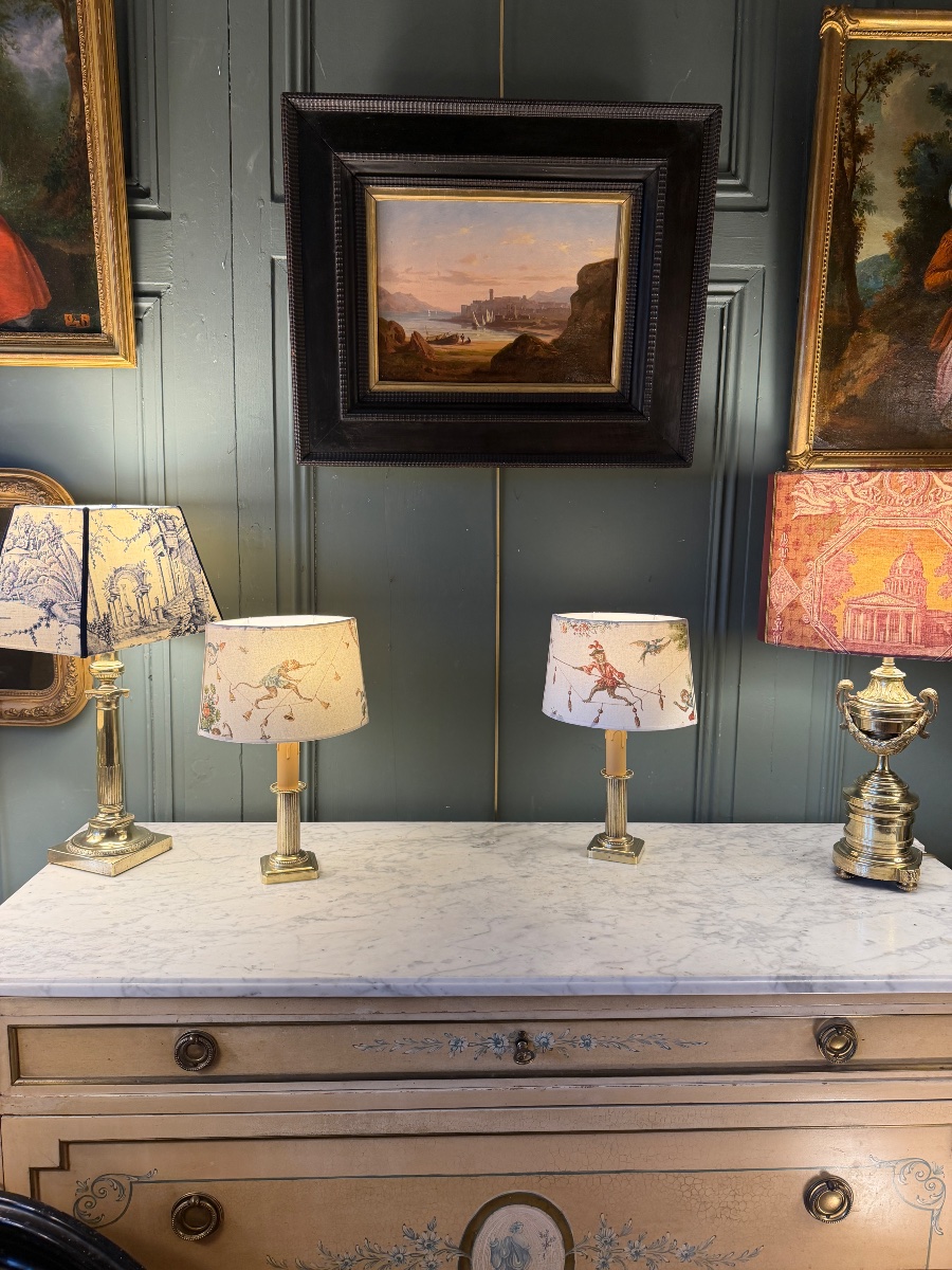 Pair Of Cordless Table Lamps, Height 32 Cm-photo-8