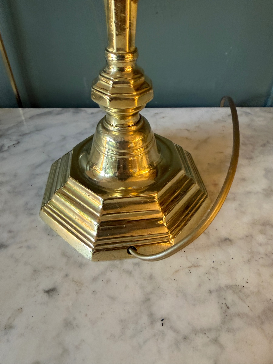 Paire de lampes en bronze, Hauteur 44 cm-photo-5