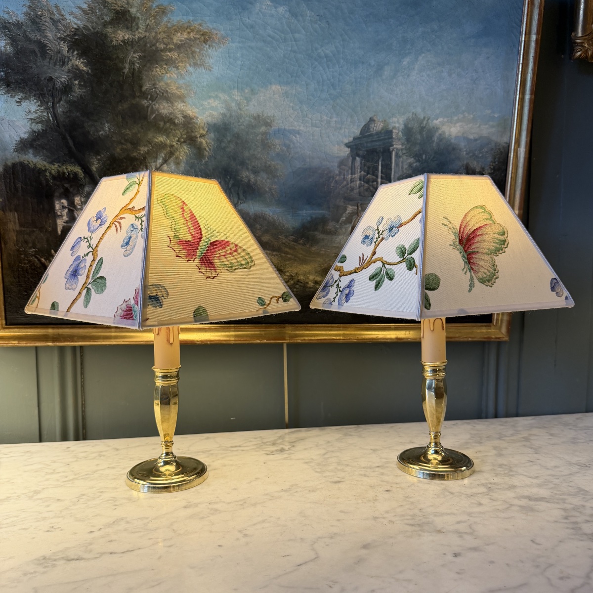 Paire de lampes sans fil, Hauteur 31,5 cm