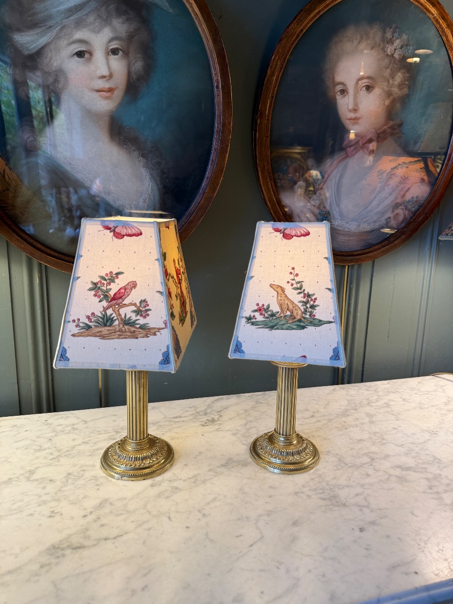 Pair Of Cordless Lamps, Height 32.5 Cm-photo-4