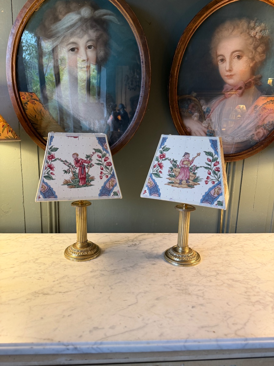 Pair Of Cordless Lamps, Height 32.5 Cm-photo-6