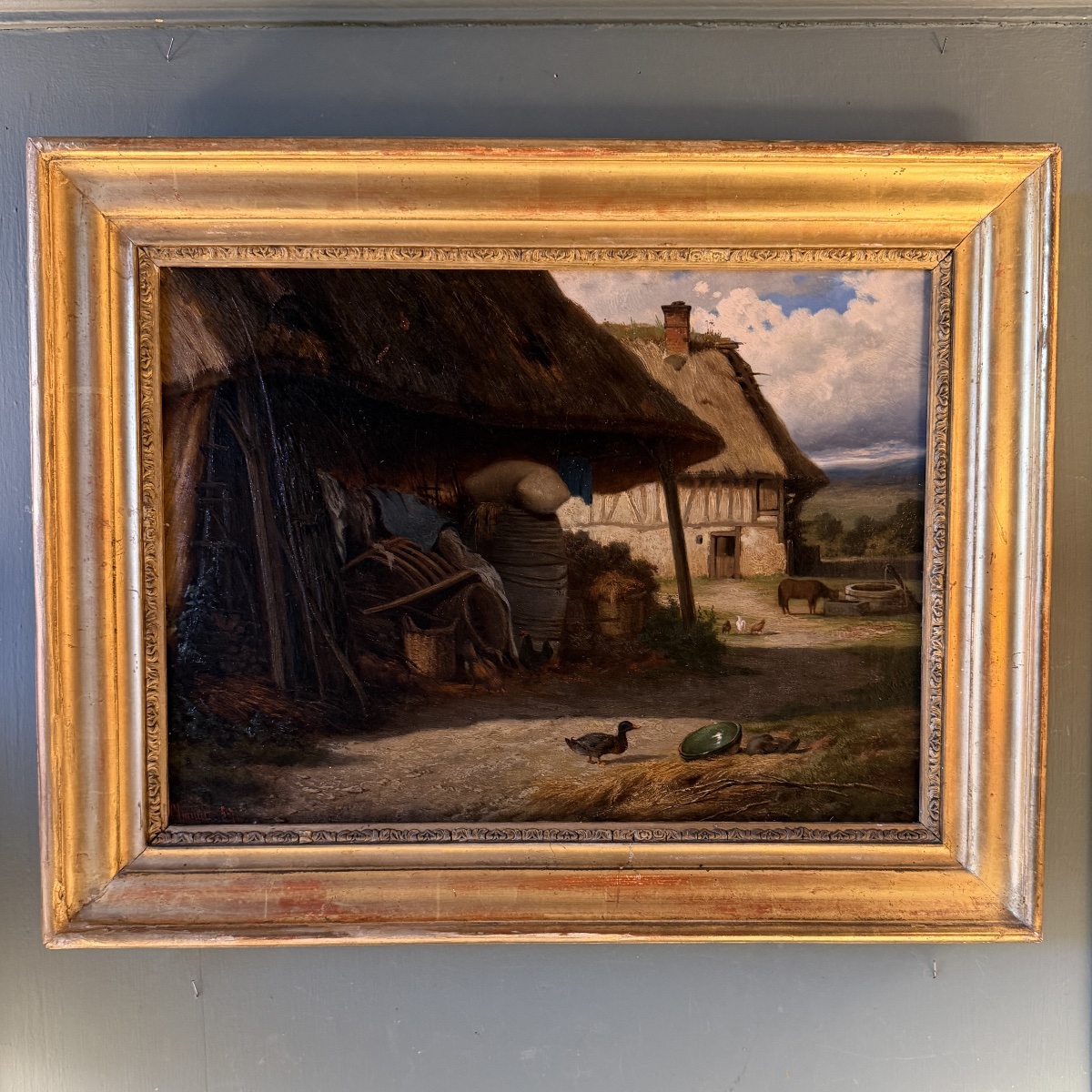 19th-century Landscape With A Busy Farm 
