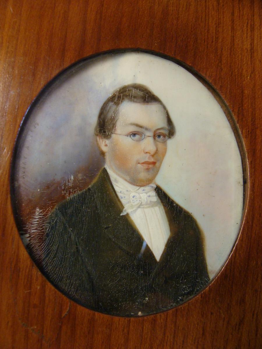 Miniature On Ivory, Portrait Of Man-photo-4