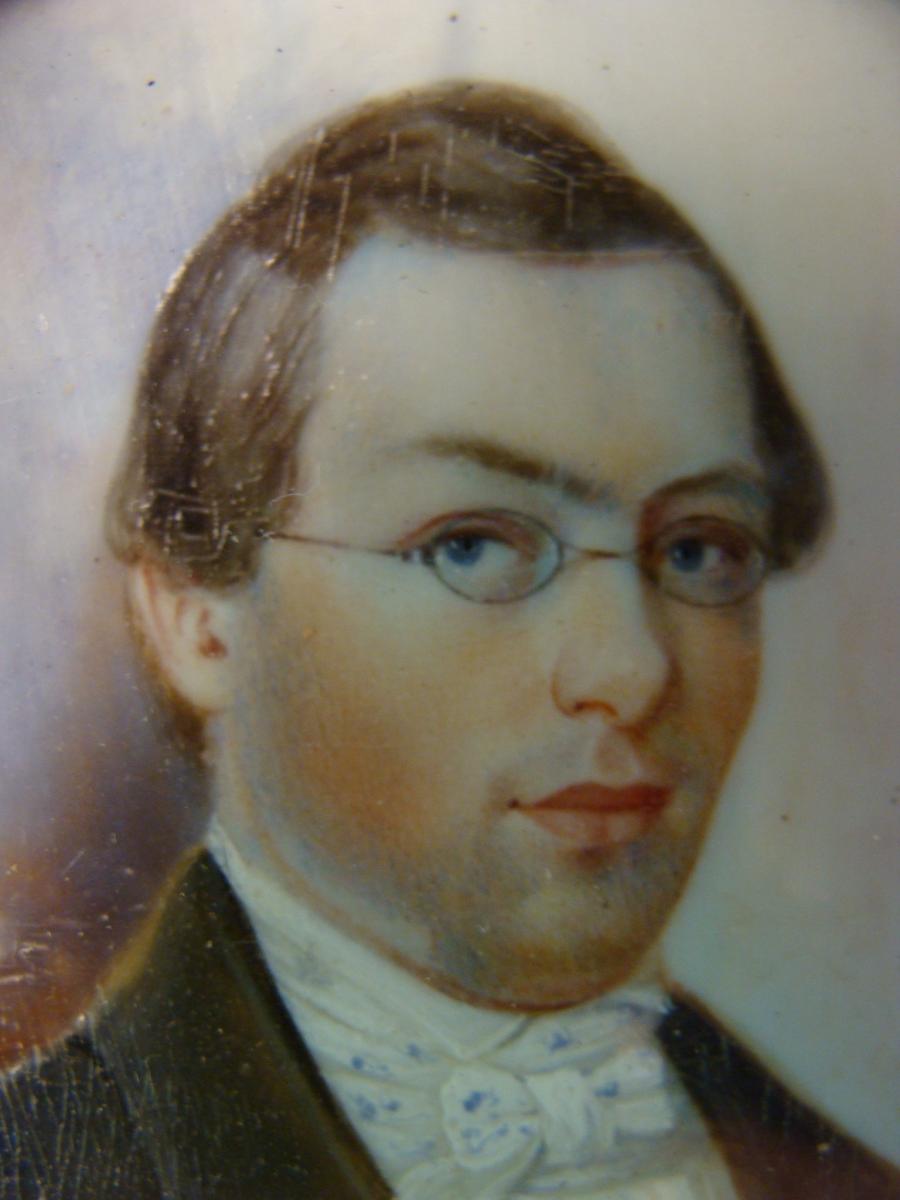Miniature On Ivory, Portrait Of Man-photo-1