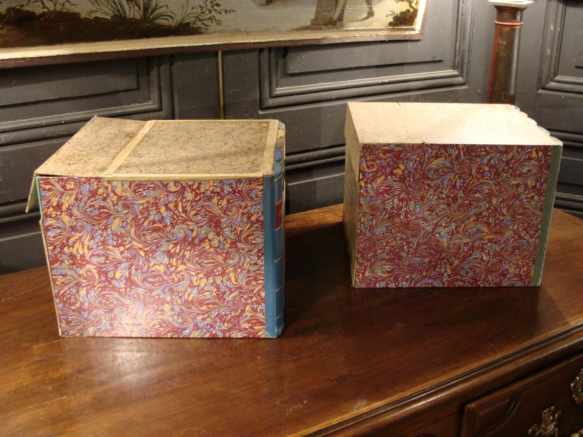  2 Boites Cartonniers En Faux Livres-photo-4