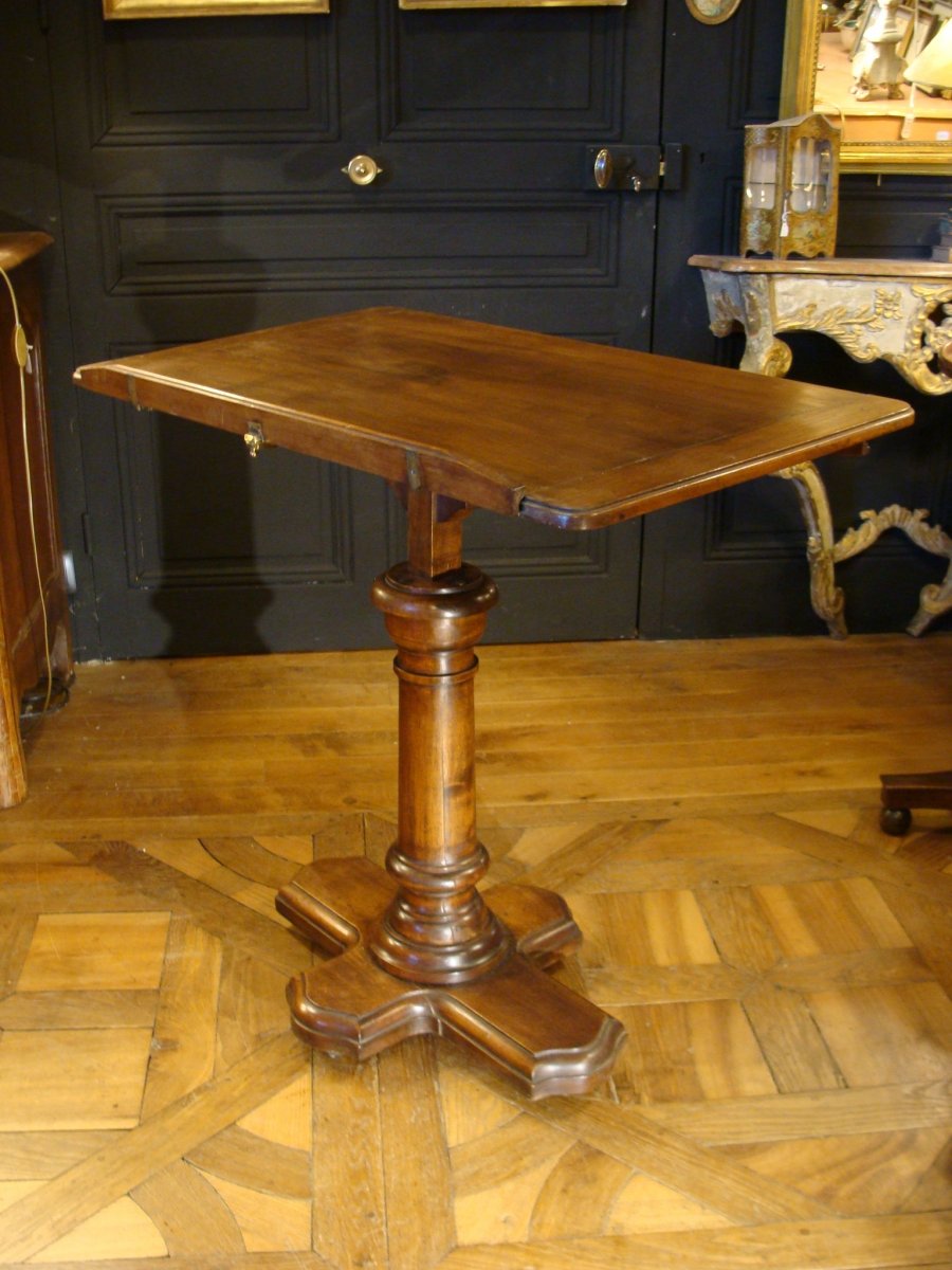 Table In Solid Walnut Multifunction-photo-2