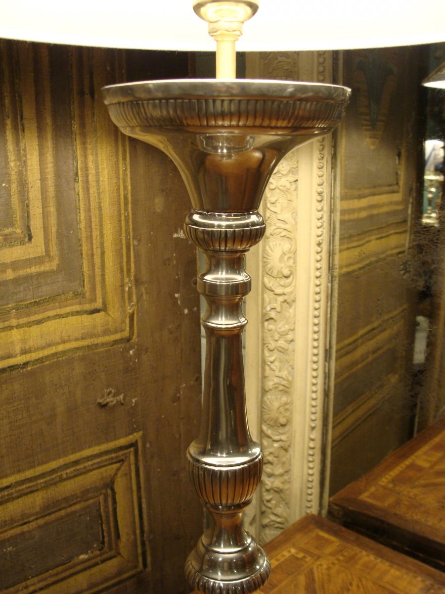 Silver Metal Lamp-photo-3