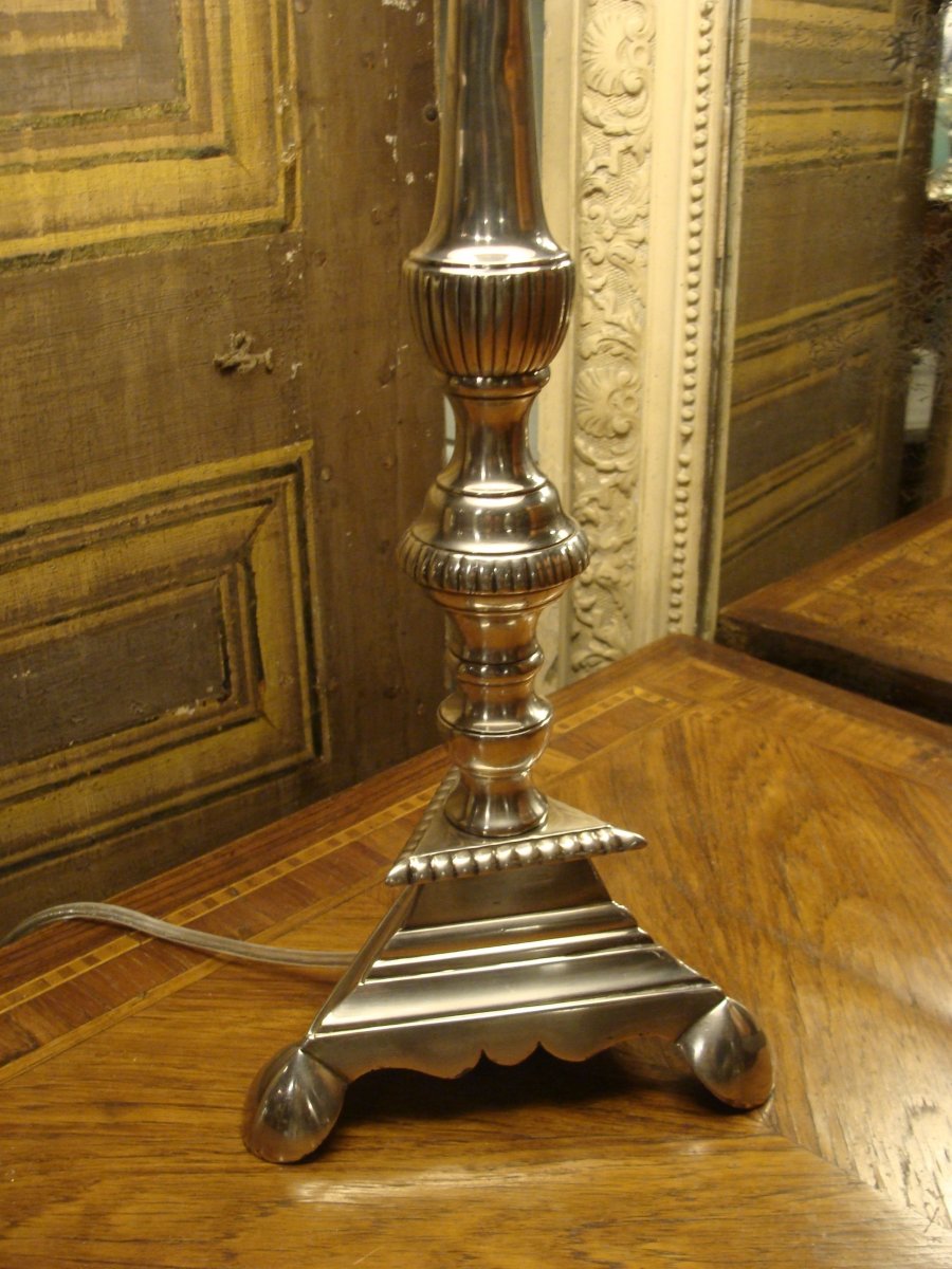 Silver Metal Lamp-photo-1