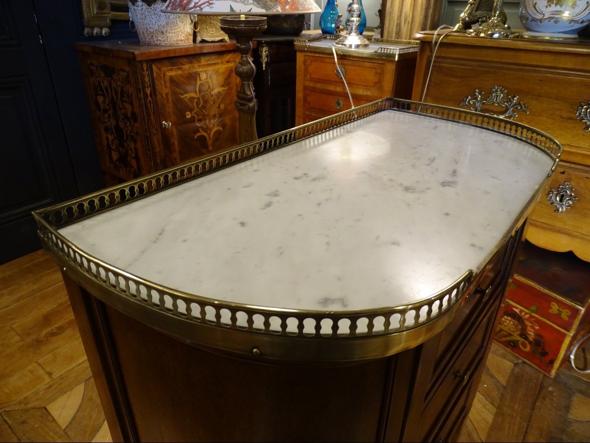 Table Demi-Lune Style Louis XVI-photo-4