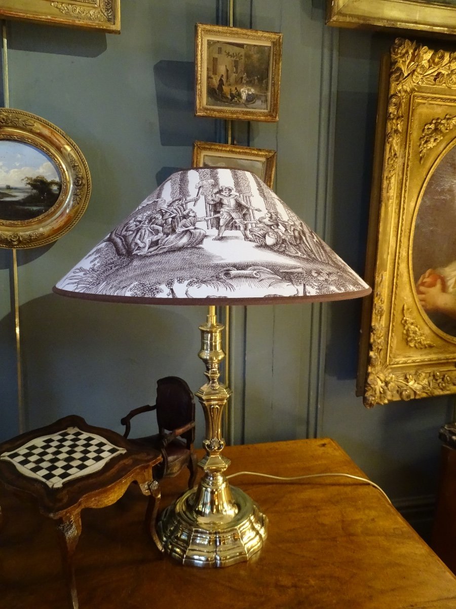 Paire De Lampes En Bronze Style Louis XV-photo-4