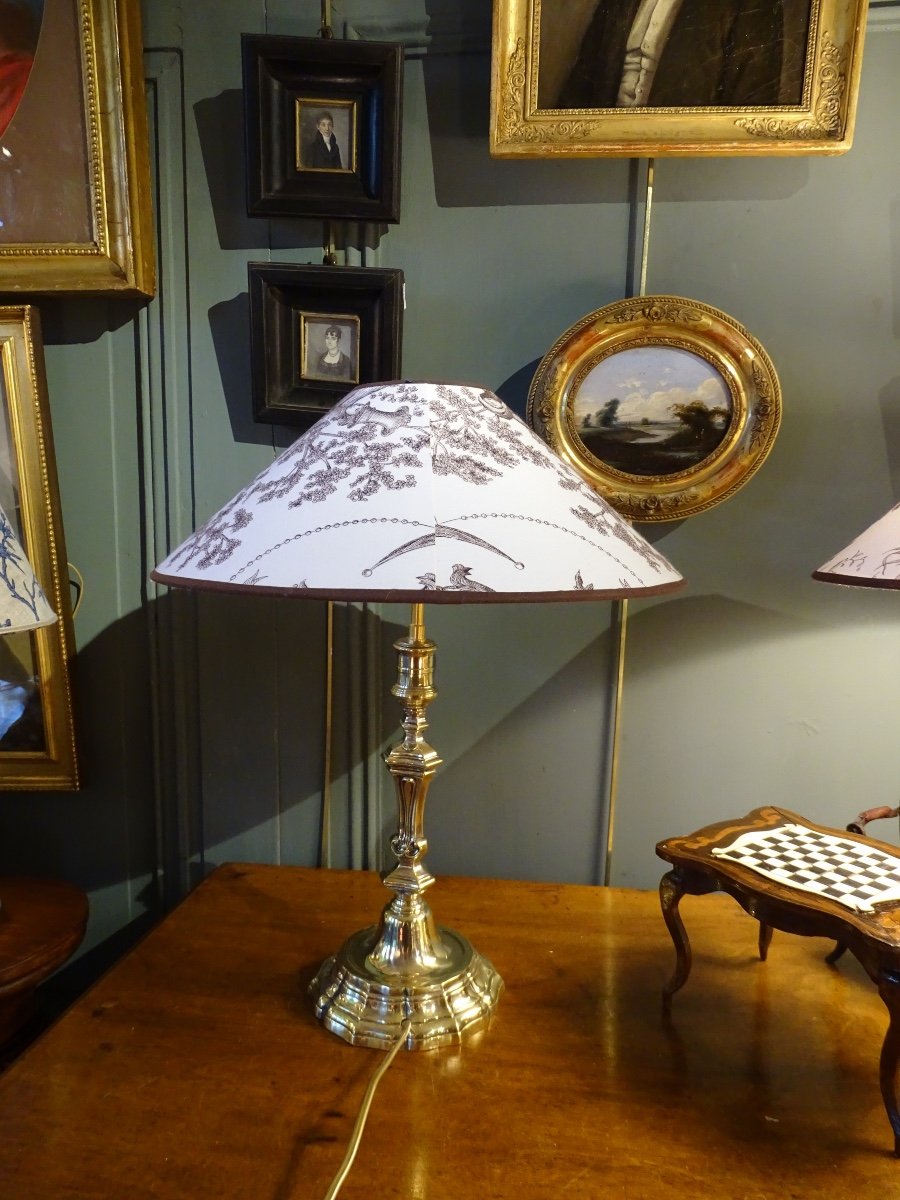 Paire De Lampes En Bronze Style Louis XV-photo-1