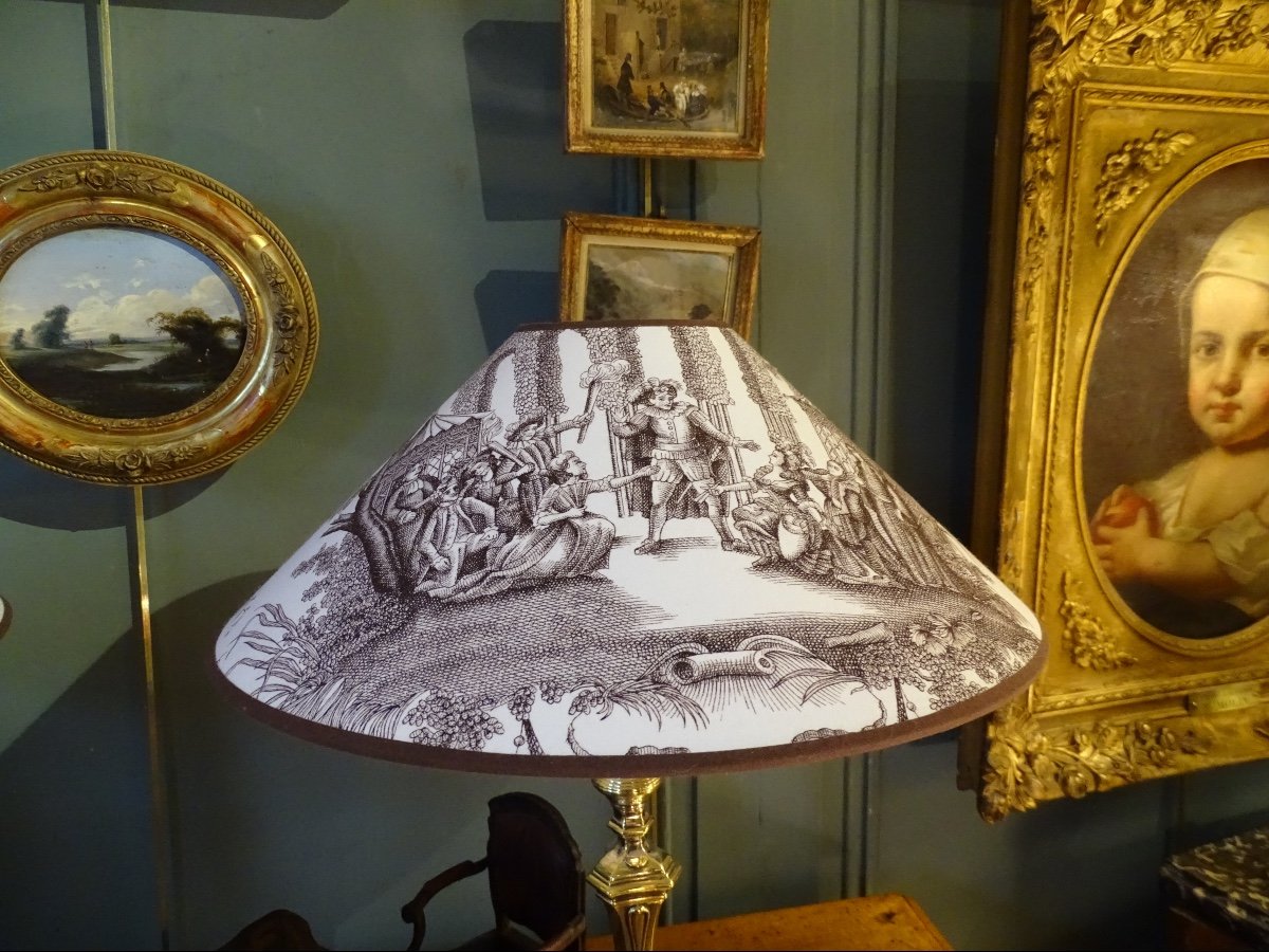 Paire De Lampes En Bronze Style Louis XV-photo-3