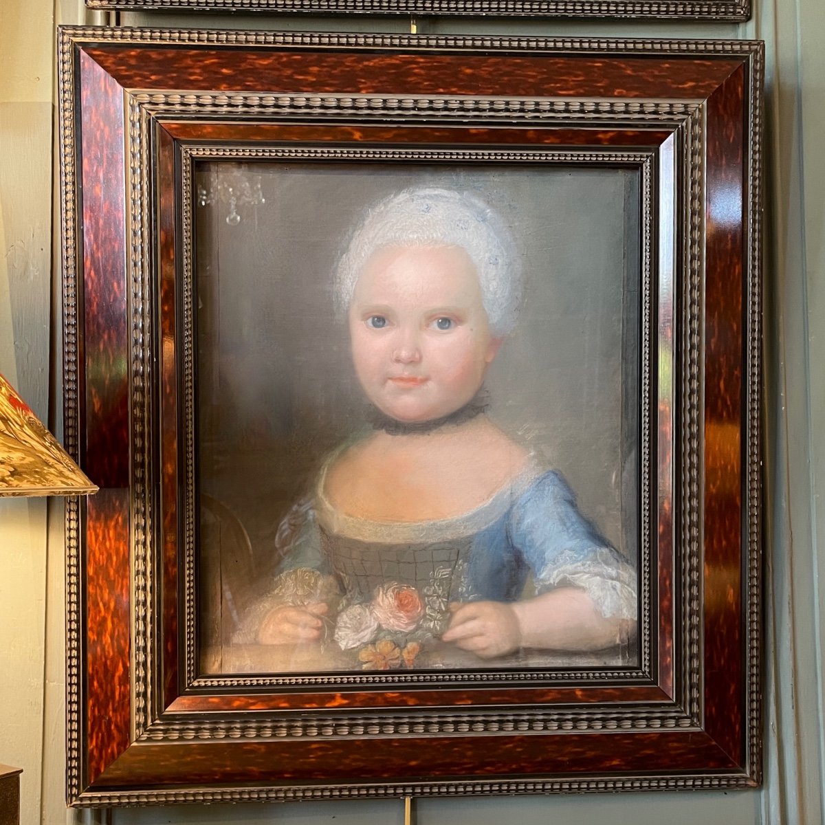 Portrait Of A Little Girl, Pastel Dated 1767