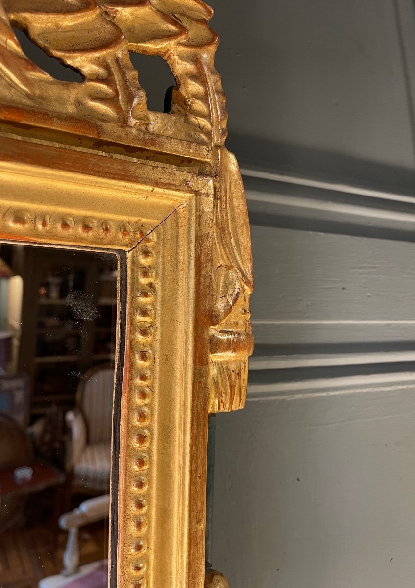 Miroir à Fronton Style Louis XVI-photo-3