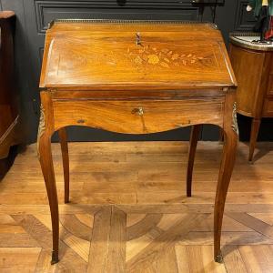Slope Desk In Marquetry