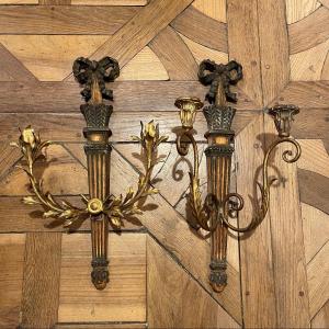 False Pair Of Sconces From The Palladio House
