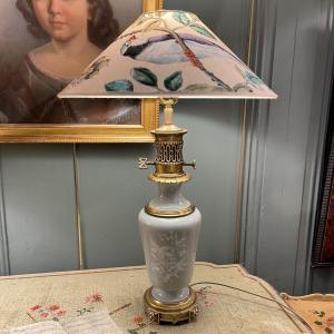 XIXth Porcelain Lamp