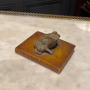 Paperweight Decorated With A Frog