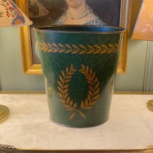 Empire Style Painted Metal Basket