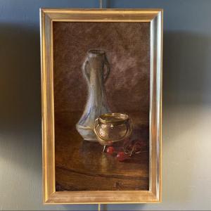 Small Still Life With Cherries