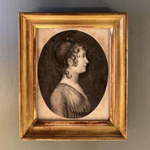 Portrait Of A Lady From The Late 18th Century, Directoire Period