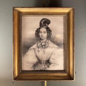 Portrait Of A Lady, Engraving Dated 1832